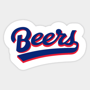 beers and have a cheers Sticker